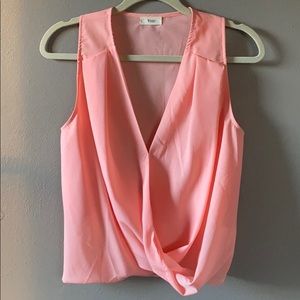 Tobi deep V-neck blouse